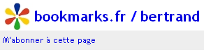 M'abonner &agrave; cette page